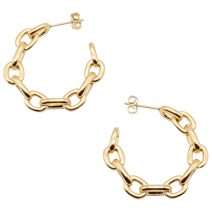 ゴールド | ピアス C型 チェーン | ピアス専門店HOMESLICEPRODUCTIONS