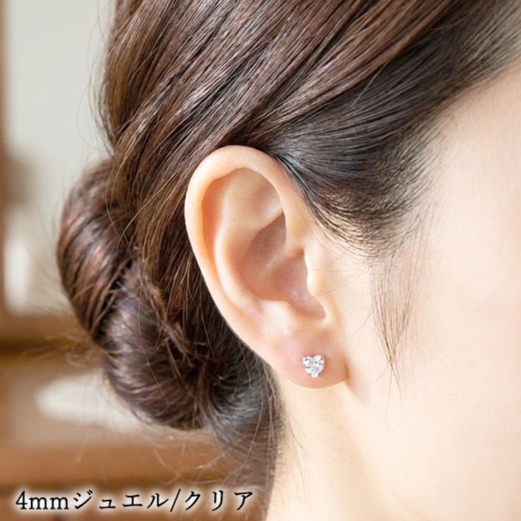 ピアス サージカルステンレス ハートジュエル[品番：PW000005705
