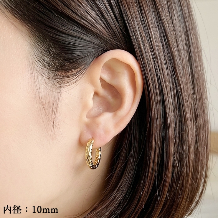 フープピアス サージカルステンレス ハンマー | ピアス専門店HOMESLICEPRODUCTIONS | 詳細画像13 