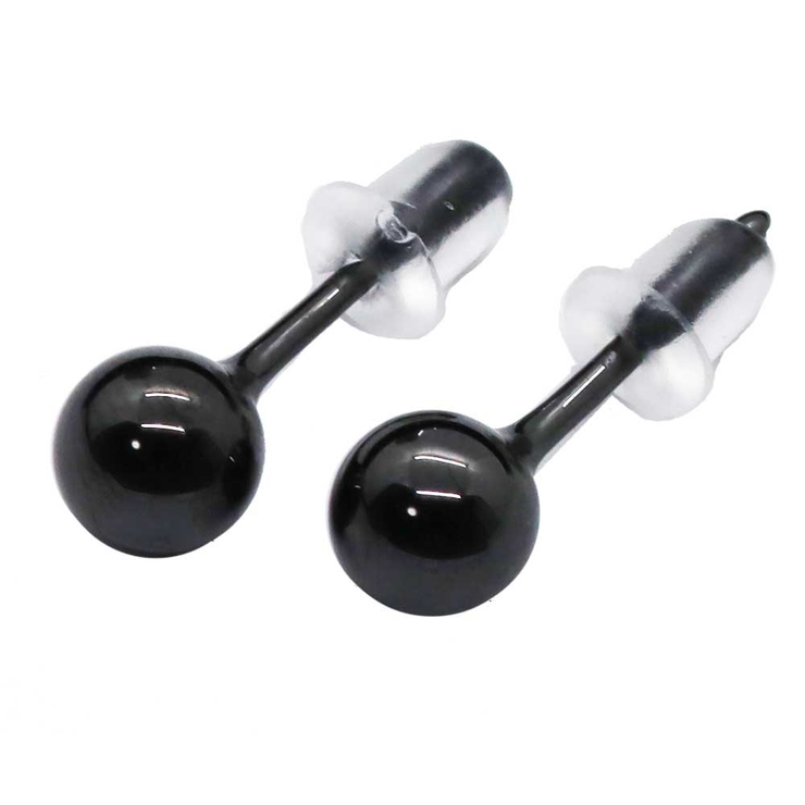 ブラック | ピアス セラミックボール 1ペア | ピアス専門店HOMESLICEPRODUCTIONS