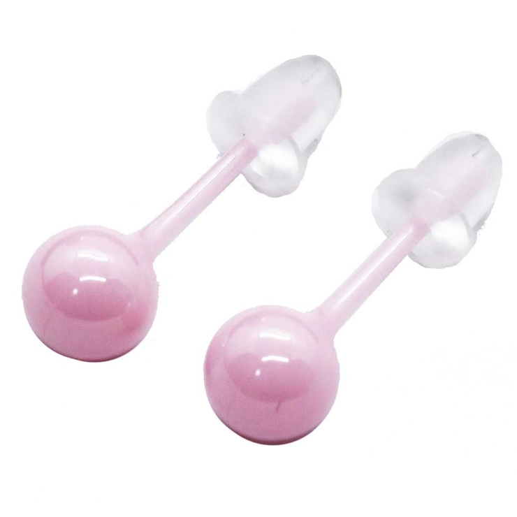 ピンク | ピアス セラミックボール 1ペア | ピアス専門店HOMESLICEPRODUCTIONS