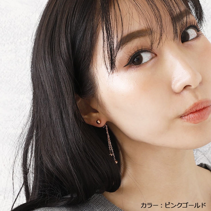 ピアス ダブルチェーン ボールピアス | ピアス専門店HOMESLICEPRODUCTIONS | 詳細画像8 