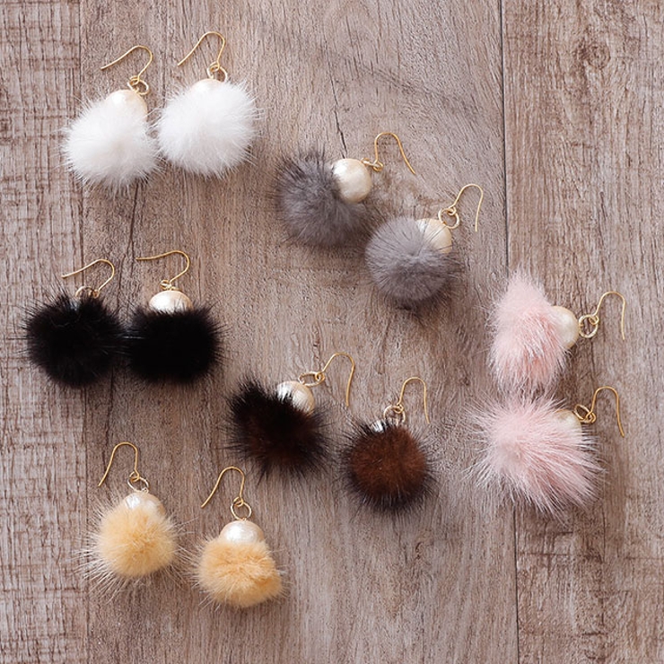 ピアス サージカルステンレス ファー＆コットンパール | ピアス専門店HOMESLICEPRODUCTIONS | 詳細画像7 