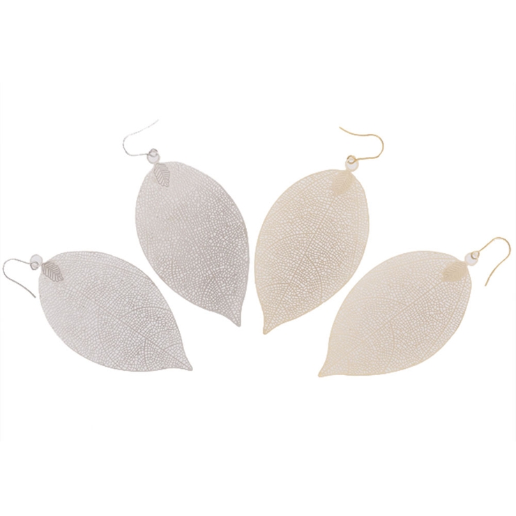 ピアス サージカルステンレス 透かしリーフプレート | ピアス専門店HOMESLICEPRODUCTIONS | 詳細画像2 