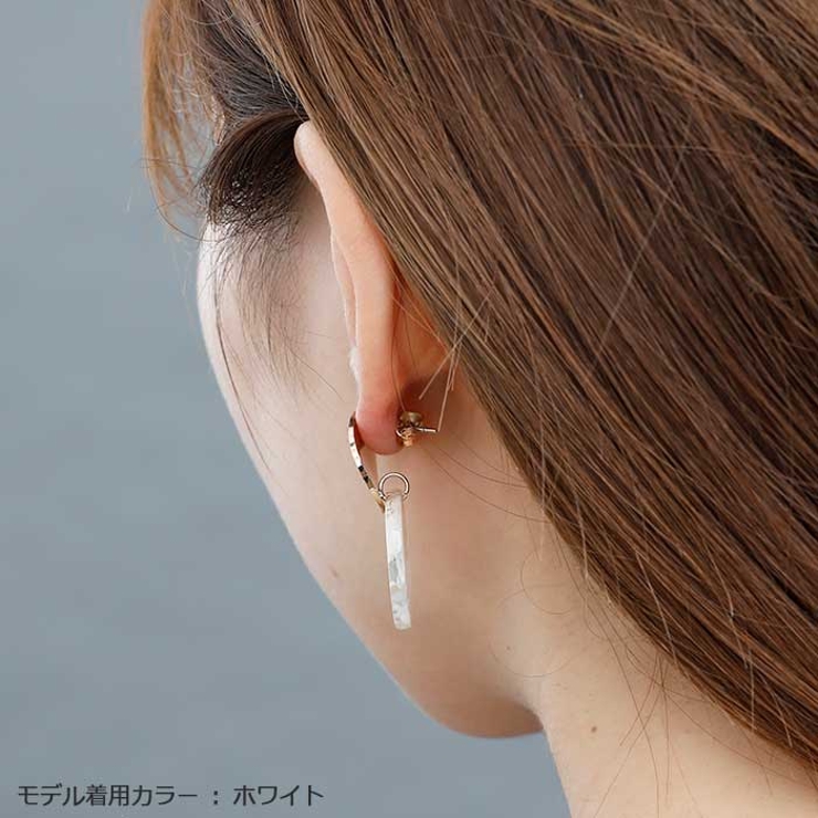 マーブルプレート ステンレスピアス （1ペア） | ピアス専門店HOMESLICEPRODUCTIONS | 詳細画像11 