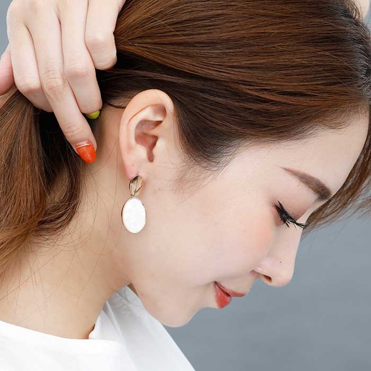 オーバルプレート ステンレスピアス （1ペア） | ピアス専門店HOMESLICEPRODUCTIONS | 詳細画像12 