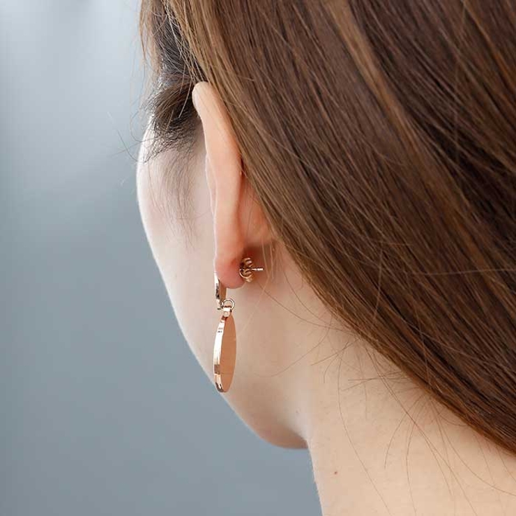 オーバルプレート ステンレスピアス （1ペア） | ピアス専門店HOMESLICEPRODUCTIONS | 詳細画像11 