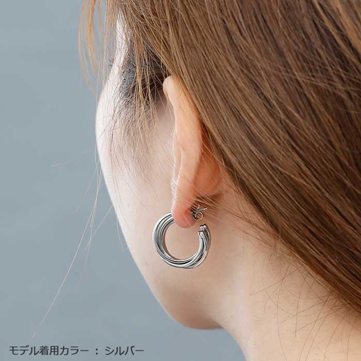 ツイストフープ ステンレスピアス （1ペア） | ピアス専門店HOMESLICEPRODUCTIONS | 詳細画像13 