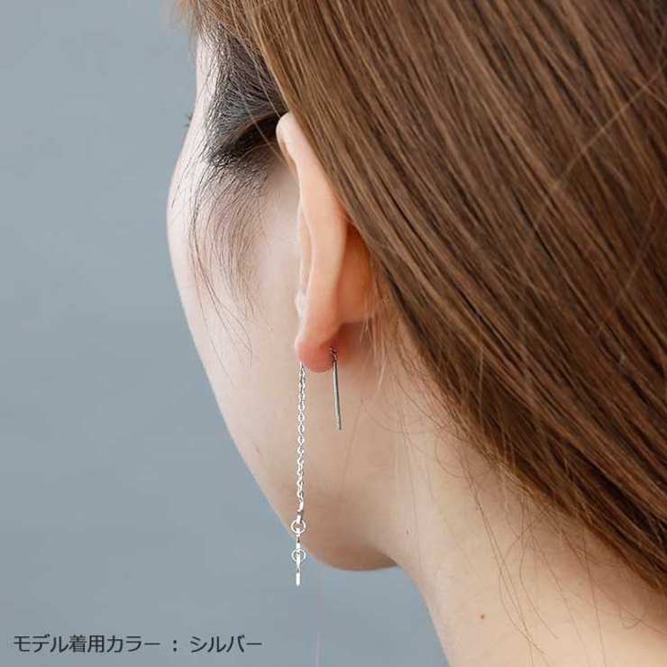 トリプルスター ロングチェーン ステンレスピアス （1ペア） | ピアス専門店HOMESLICEPRODUCTIONS | 詳細画像9 