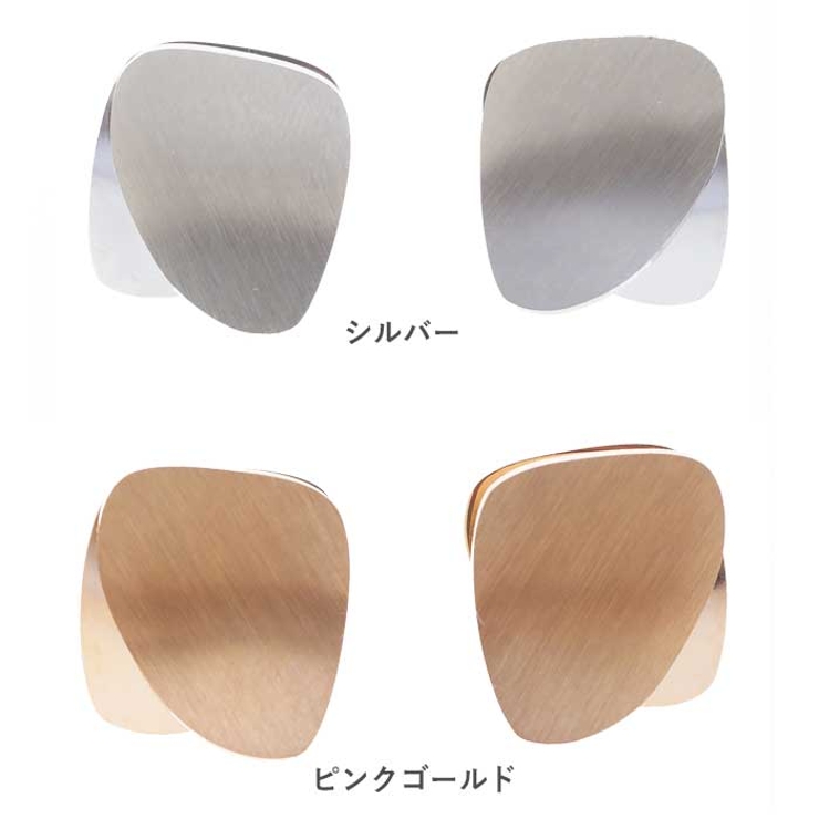 ダブルプレート ステンレスピアス （1ペア） | ピアス専門店HOMESLICEPRODUCTIONS | 詳細画像3 