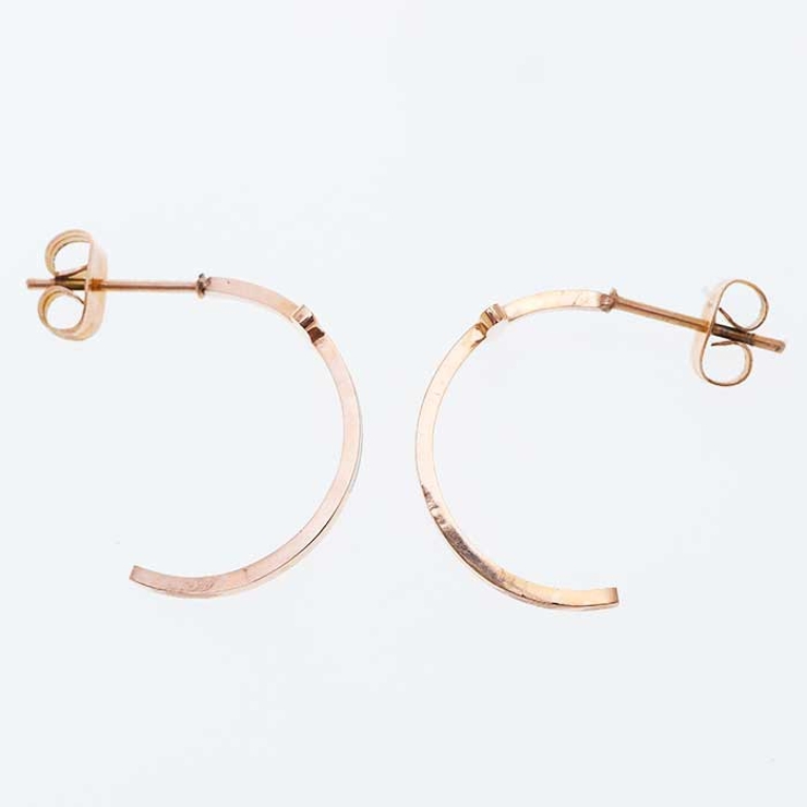 ハーフサークル クロス ステンレスピアス （1ペア） | ピアス専門店HOMESLICEPRODUCTIONS | 詳細画像5 