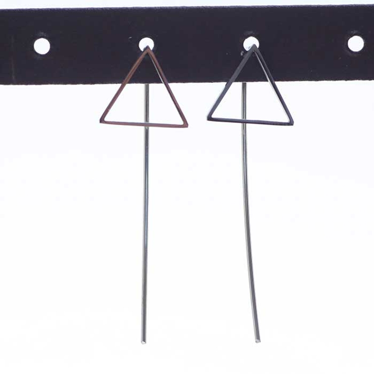 ラウンド＆トライアングル ロングスティック ステンレスピアス （1ペア） | ピアス専門店HOMESLICEPRODUCTIONS | 詳細画像6 