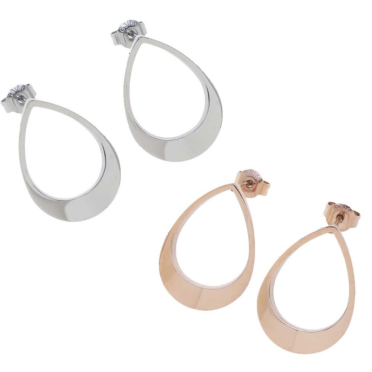 ティアドロップフレーム ステンレスピアス （1ペア） | ピアス専門店HOMESLICEPRODUCTIONS | 詳細画像2 