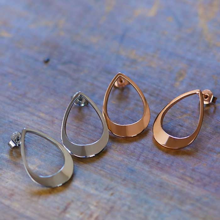 ティアドロップフレーム ステンレスピアス （1ペア） | ピアス専門店HOMESLICEPRODUCTIONS | 詳細画像7 