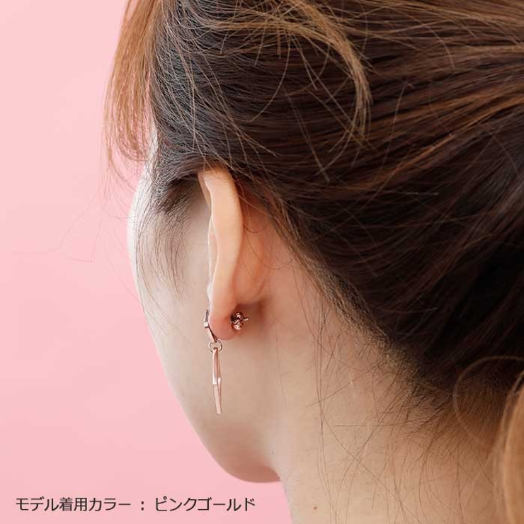 ダイヤプレート＆フレーム ステンレスピアス （1ペア） | ピアス専門店HOMESLICEPRODUCTIONS | 詳細画像10 