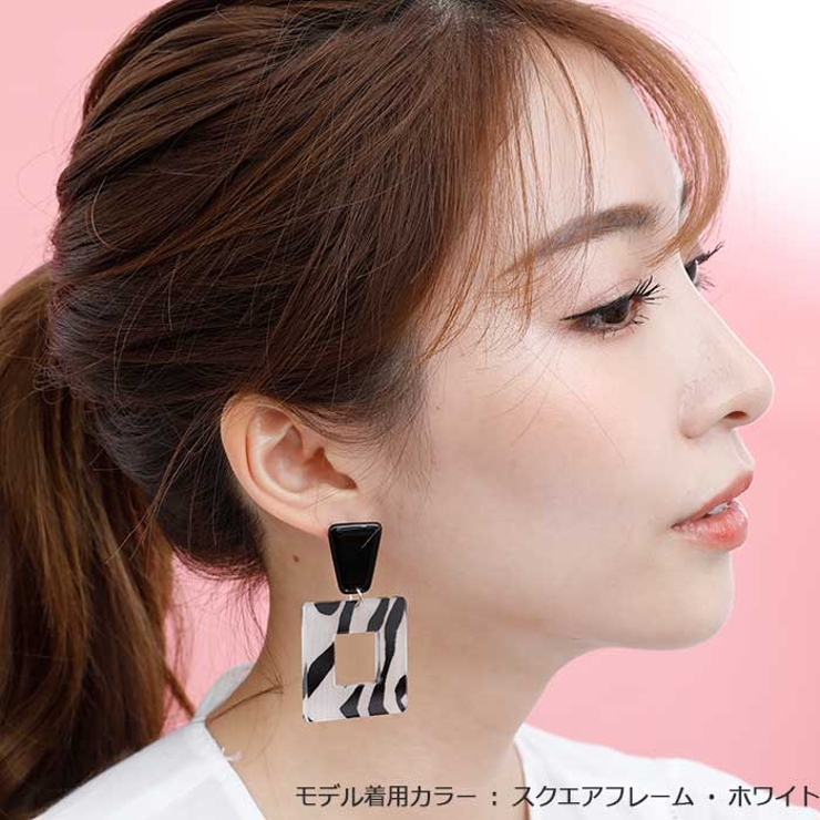 メッシュデザイン＆スクエアフレーム ステンレスピアス （1ペア） ポーチ入り | ピアス専門店HOMESLICEPRODUCTIONS | 詳細画像11 