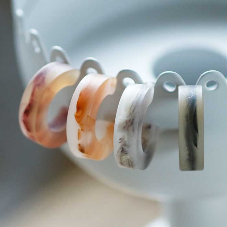 ピアス サージカルステンレス アクリルフープ(小) | ピアス専門店HOMESLICEPRODUCTIONS | 詳細画像6 