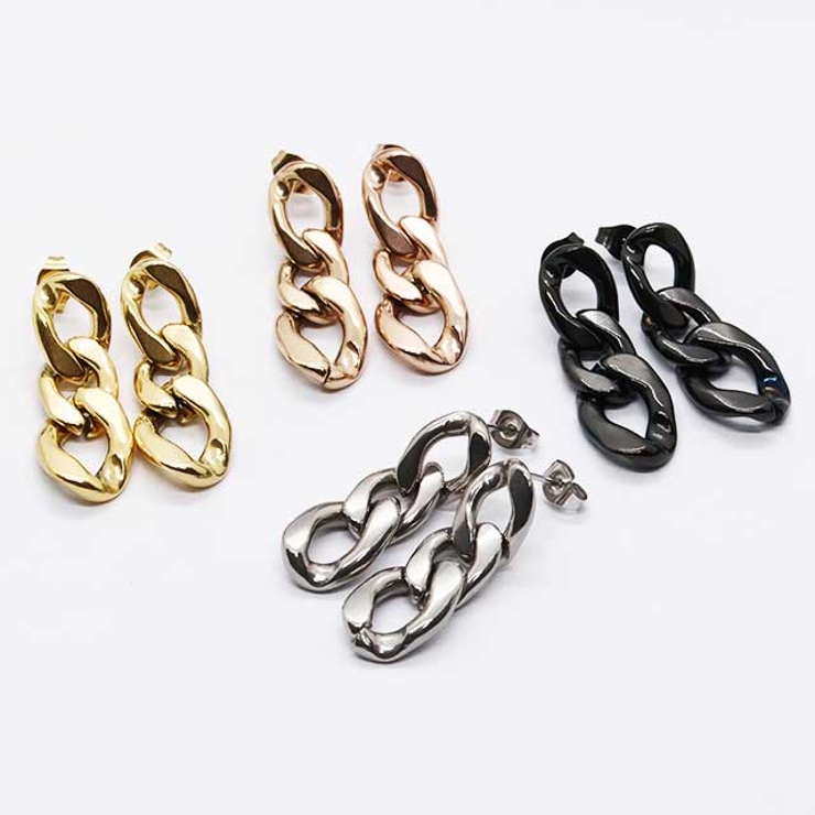 ピアス サージカルステンレス チェーンリンクダングル[品番
