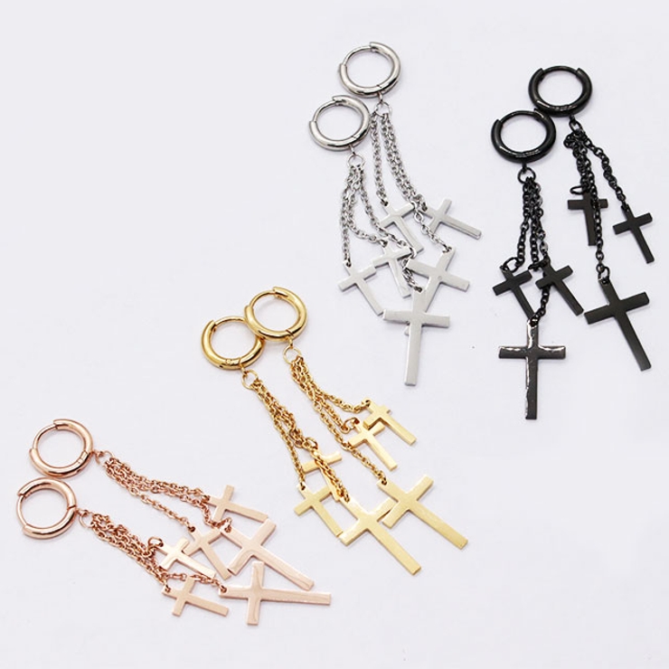 ピアス サージカルステンレス トリプルクロス | ピアス専門店HOMESLICEPRODUCTIONS | 詳細画像8 