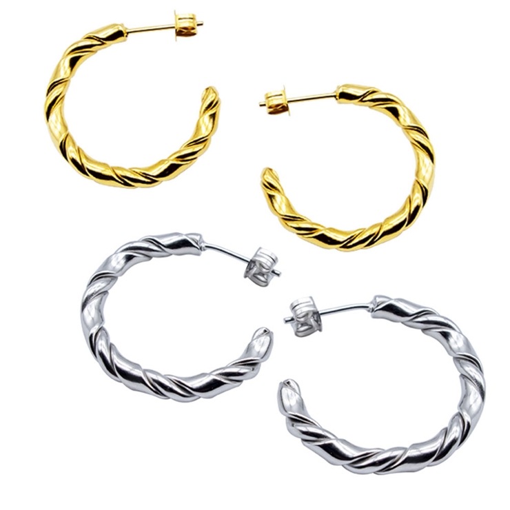 ピアス サージカルステンレスC型 フープピアス | ピアス専門店HOMESLICEPRODUCTIONS | 詳細画像1 