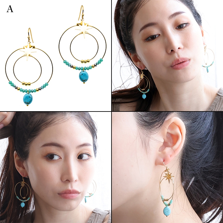 フックピアス サージカルステンレス ビーズ | ピアス専門店HOMESLICEPRODUCTIONS | 詳細画像5 