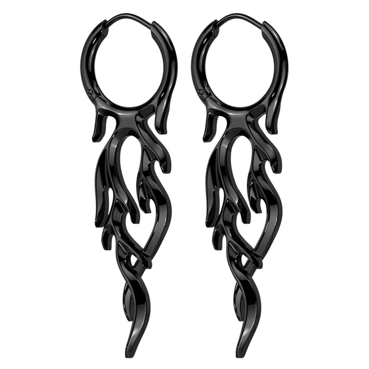 ブラック | フープピアス サージカルステンレス 18G | ピアス専門店HOMESLICEPRODUCTIONS