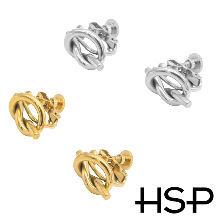 イヤリング サージカルステンレス リボン | ピアス専門店HOMESLICEPRODUCTIONS | 詳細画像1 