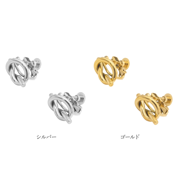 イヤリング サージカルステンレス リボン | ピアス専門店HOMESLICEPRODUCTIONS | 詳細画像2 