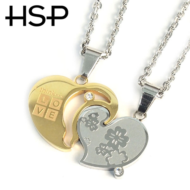316Lサージカルステンレス LOVE ハートプレートネックレス | ピアス専門店HOMESLICEPRODUCTIONS | 詳細画像2 