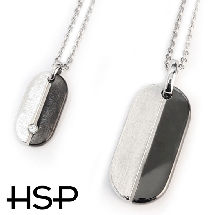 316Lサージカルステンレス オーバル2トーンネックレス | ピアス専門店HOMESLICEPRODUCTIONS | 詳細画像2 