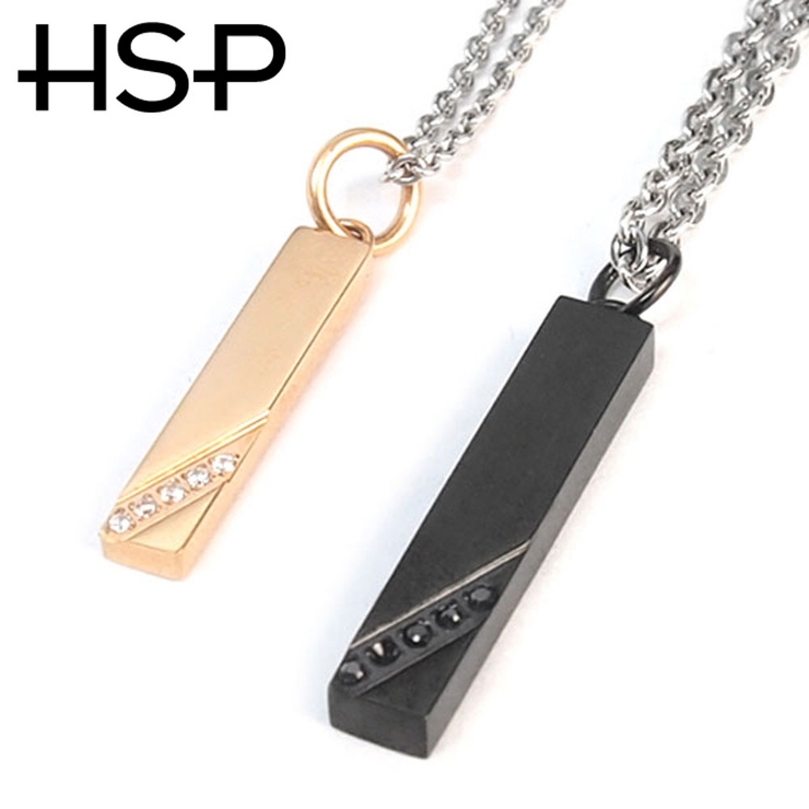 316Lサージカルステンレス ラインジュエルスティックネックレス ペア | ピアス専門店HOMESLICEPRODUCTIONS | 詳細画像2 