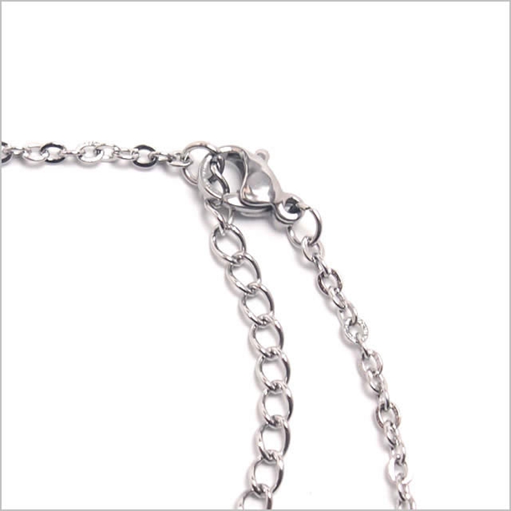 316Lサージカルステンレス 6mmシンセティックオパール ネックレス | ピアス専門店HOMESLICEPRODUCTIONS | 詳細画像4 