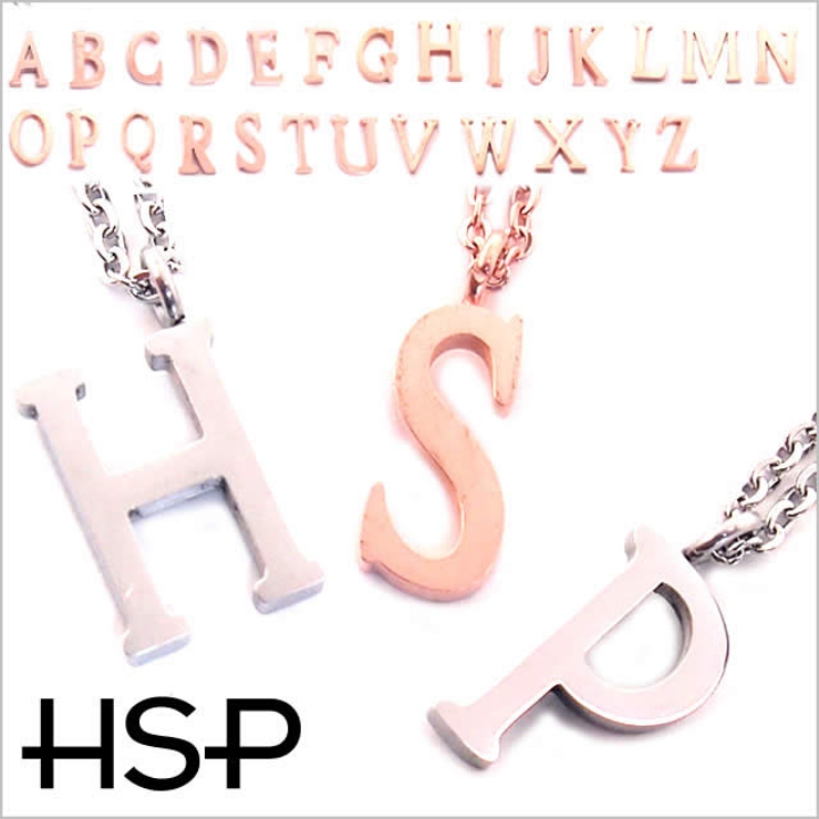 316Lサージカルステンレス アルファベットネックレス | ピアス専門店HOMESLICEPRODUCTIONS | 詳細画像2 