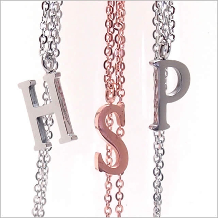 316Lサージカルステンレス アルファベットネックレス | ピアス専門店HOMESLICEPRODUCTIONS | 詳細画像7 