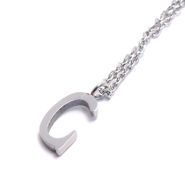 316Lサージカルステンレス アルファベットネックレス | ピアス専門店HOMESLICEPRODUCTIONS | 詳細画像9 