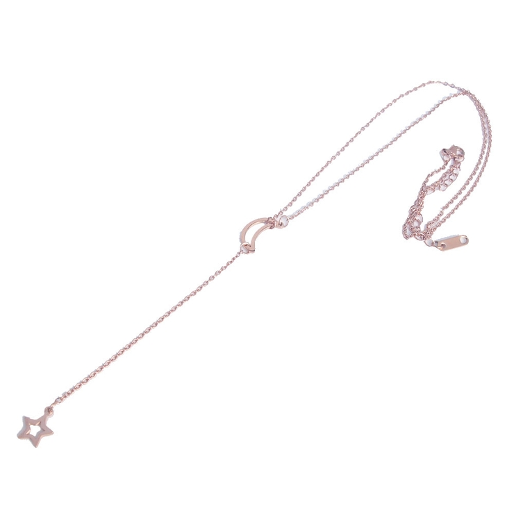 ピンクゴールド | ムーン&amp;スター ステンレス ネックレス | ピアス専門店HOMESLICEPRODUCTIONS