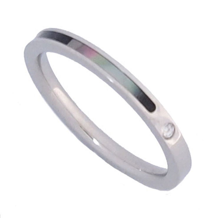 316Lサージカルステンレス シェルラインリング | ピアス専門店HOMESLICEPRODUCTIONS | 詳細画像1 