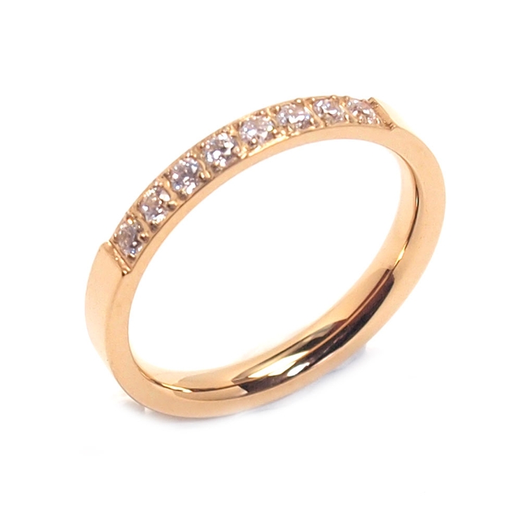 316Lサージカルステンレス CZ ジュエルラインリング | ピアス専門店HOMESLICEPRODUCTIONS | 詳細画像2 