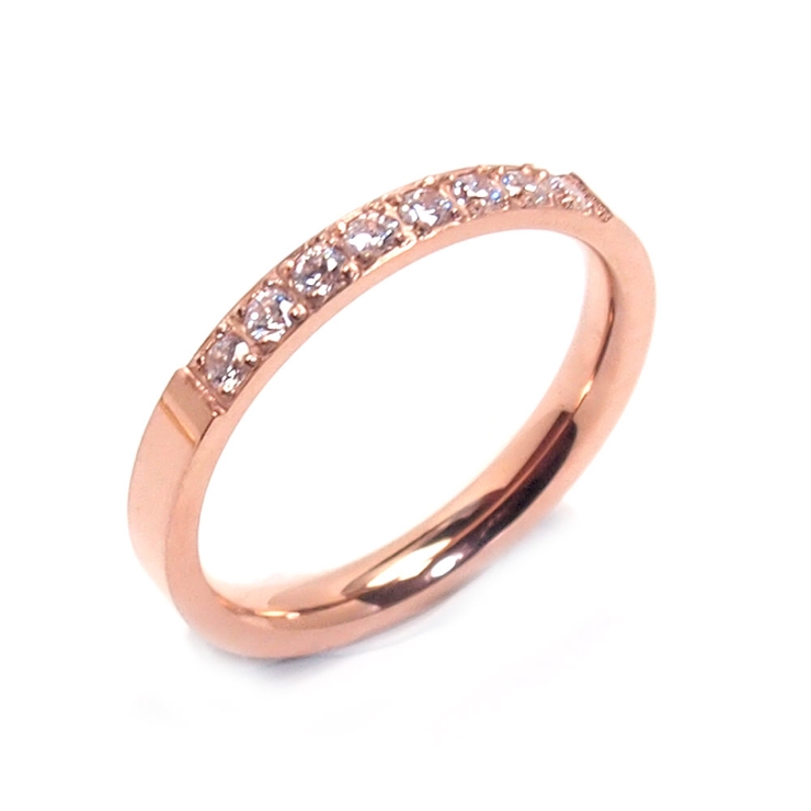 316Lサージカルステンレス CZ ジュエルラインリング | ピアス専門店HOMESLICEPRODUCTIONS | 詳細画像3 