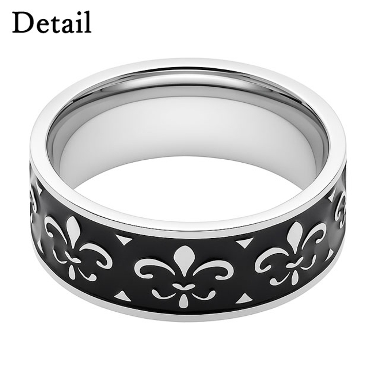 ユリ紋章 ステンレスリング 316Lステンレス | ピアス専門店HOMESLICEPRODUCTIONS | 詳細画像3 