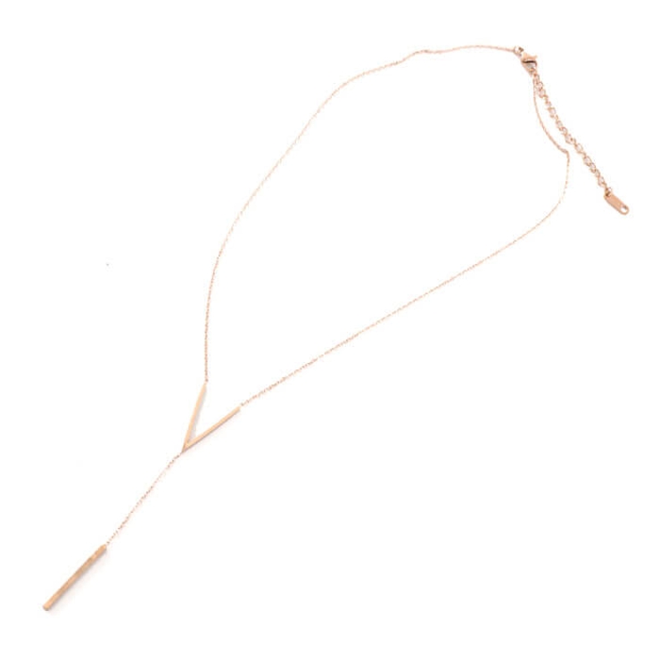 ネックレス サージカルステンレス メタルバー Y字 ペンダント レディース | ピアス専門店HOMESLICEPRODUCTIONS | 詳細画像2 