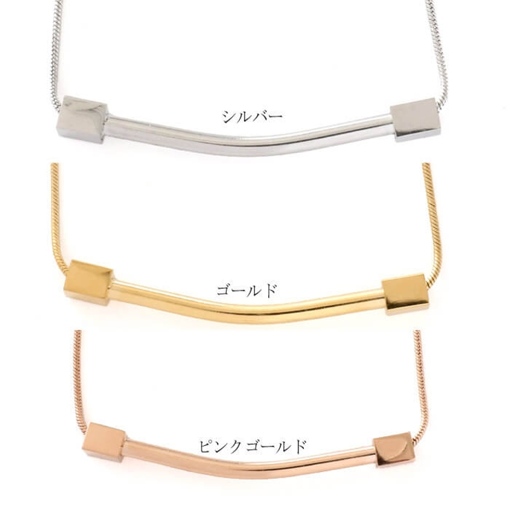 ネックレス サージカルステンレス メタルパイプ＆キューブ | ピアス専門店HOMESLICEPRODUCTIONS | 詳細画像4 