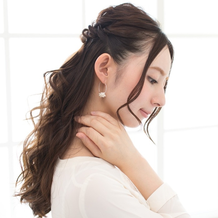 ピアス サージカルステンレス プチ淡水パール＆ガラスビーズ | ピアス専門店HOMESLICEPRODUCTIONS | 詳細画像9 