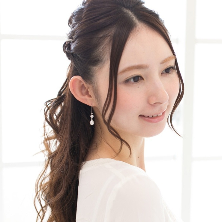 ピアス サージカルステンレス CZ＆淡水パール | ピアス専門店HOMESLICEPRODUCTIONS | 詳細画像4 