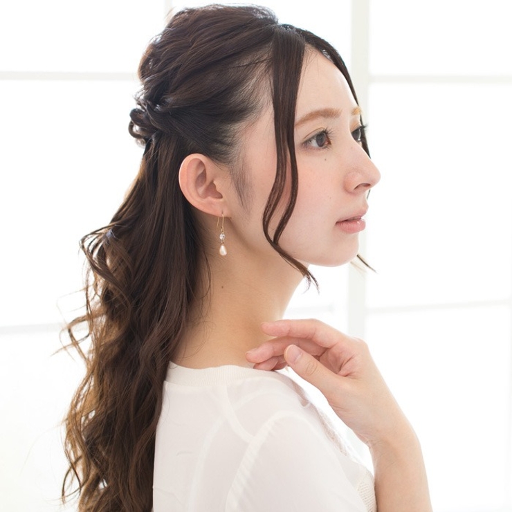 ピアス サージカルステンレス CZ＆淡水パール | ピアス専門店HOMESLICEPRODUCTIONS | 詳細画像9 