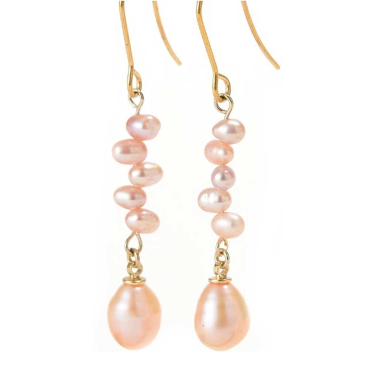 オレンジパール | ピアス サージカルステンレス ティアドロップ | ピアス専門店HOMESLICEPRODUCTIONS