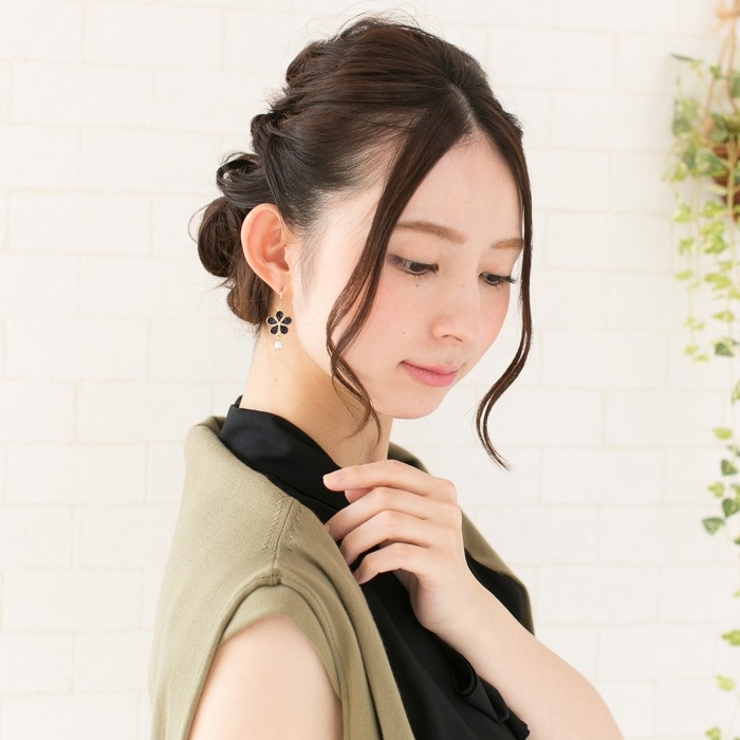 ピアス サージカルステンレス フラワー＆パール 1ペア レディース 両耳用 | ピアス専門店HOMESLICEPRODUCTIONS | 詳細画像9 