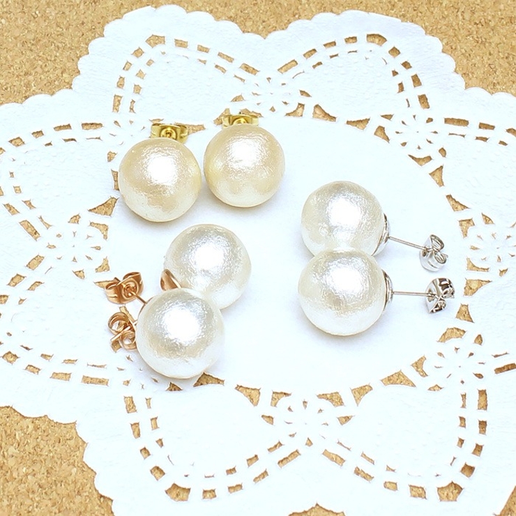 ピアス サージカルステンレス コットンパール | ピアス専門店HOMESLICEPRODUCTIONS | 詳細画像8 
