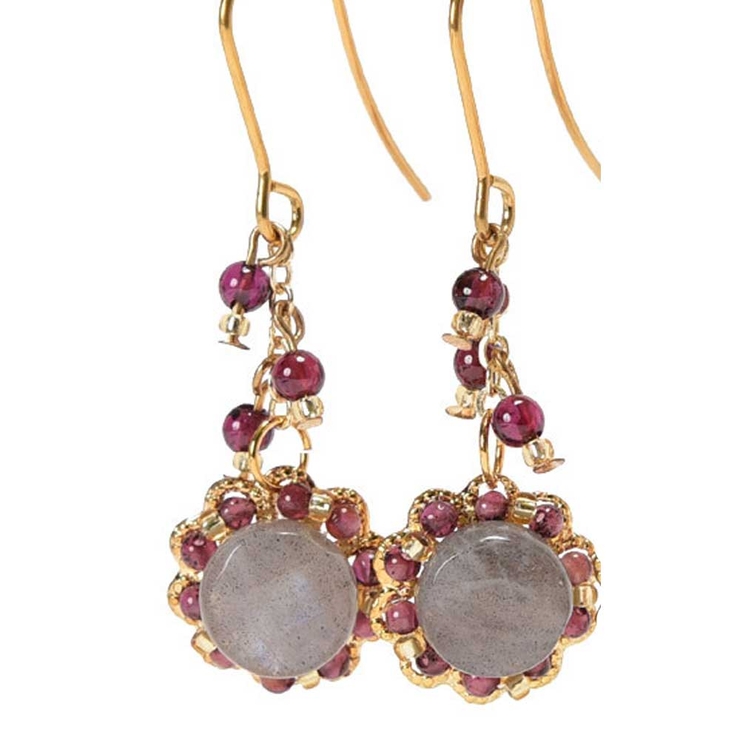 ラブラドライト | ピアス サージカルステンレス ナチュラルストーン | ピアス専門店HOMESLICEPRODUCTIONS