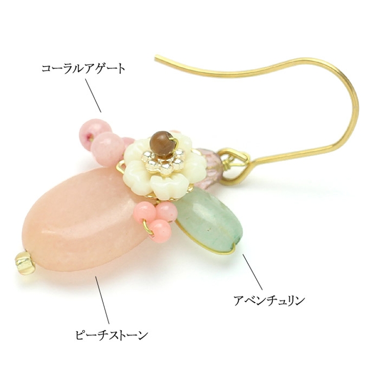 ピアス サージカルステンレス ナチュラルストーン | ピアス専門店HOMESLICEPRODUCTIONS | 詳細画像6 